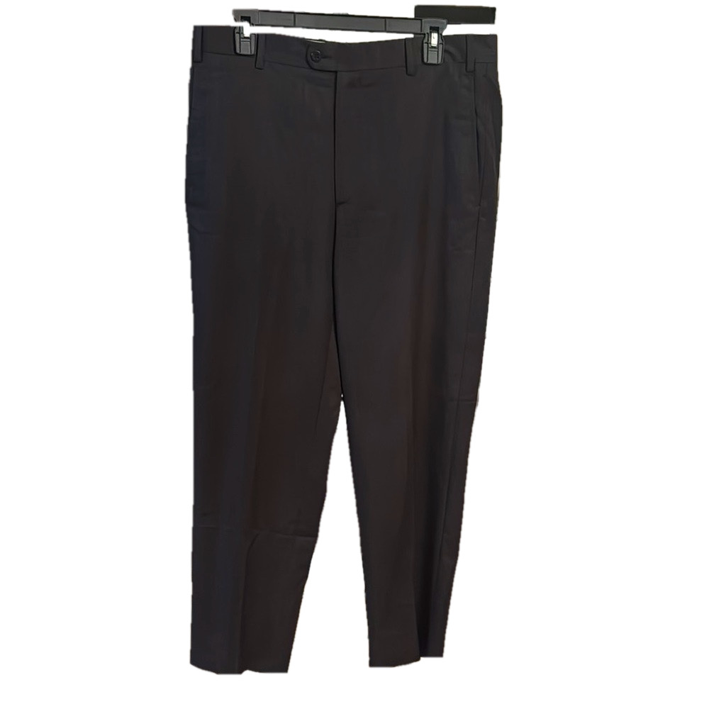 Zanella Men's Black Dress Pants‎ 100% Wool 35” waist